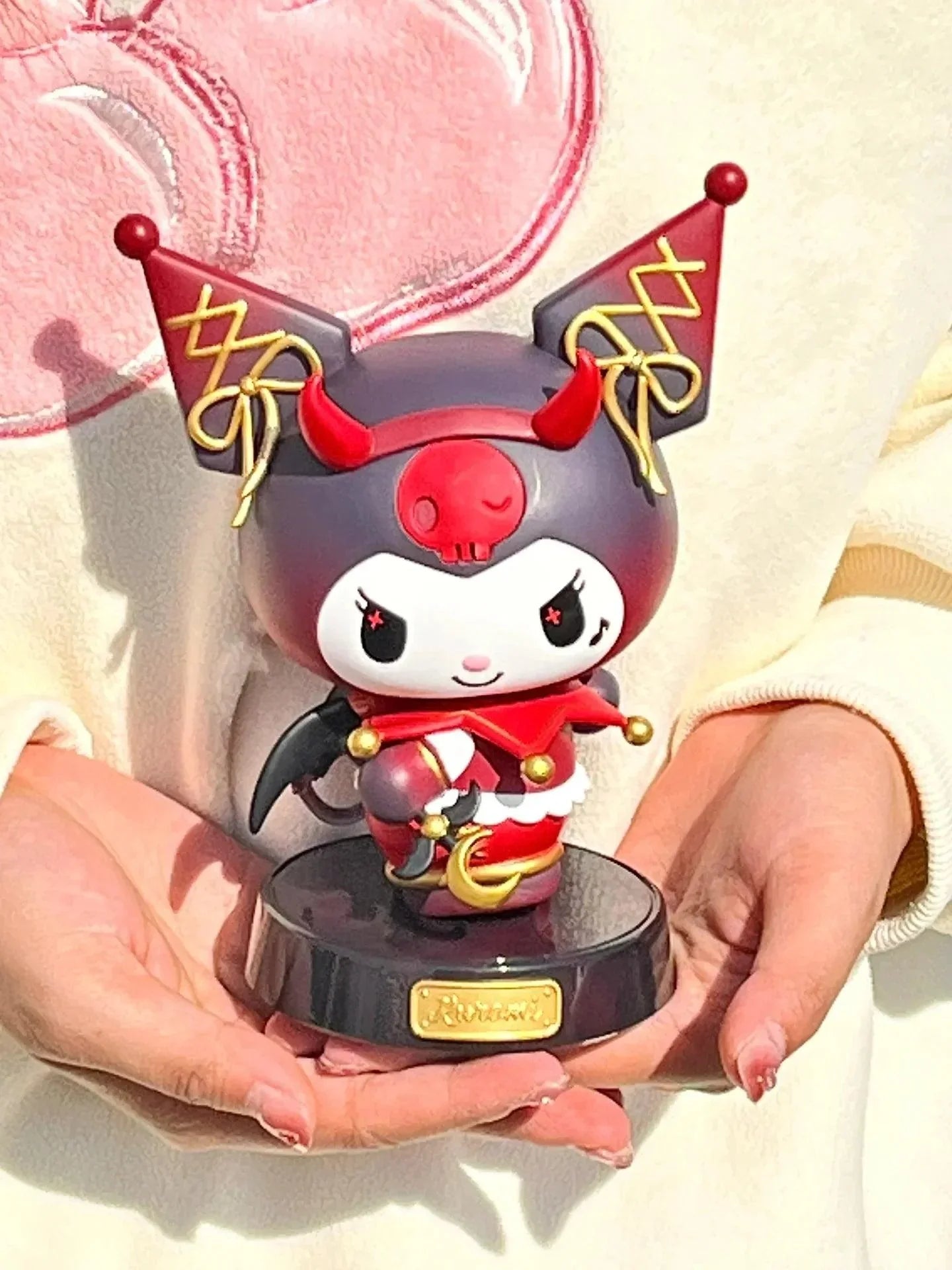 Kuromi Demon and My Melody Angel Figure