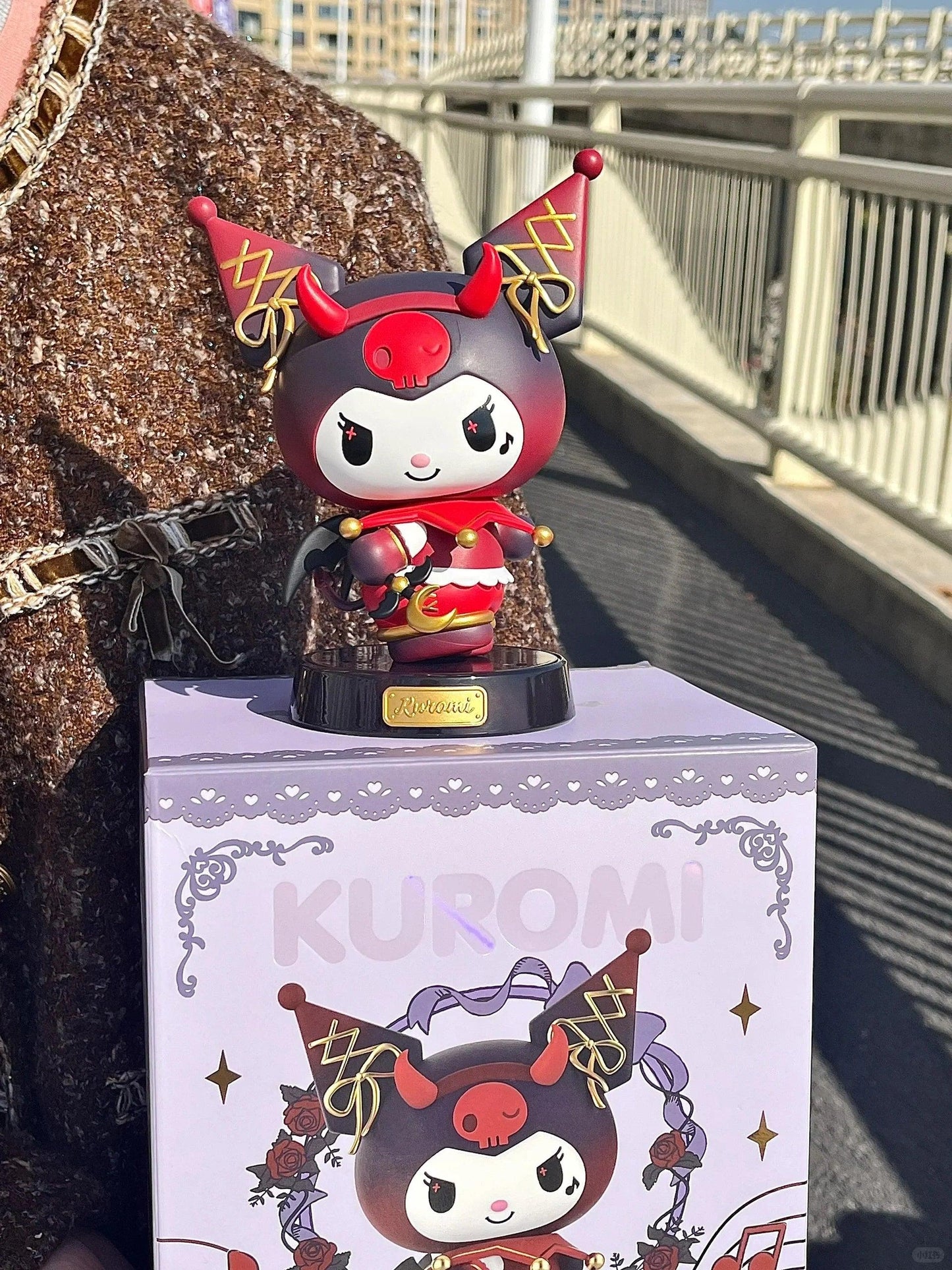Kuromi Demon and My Melody Angel Figure