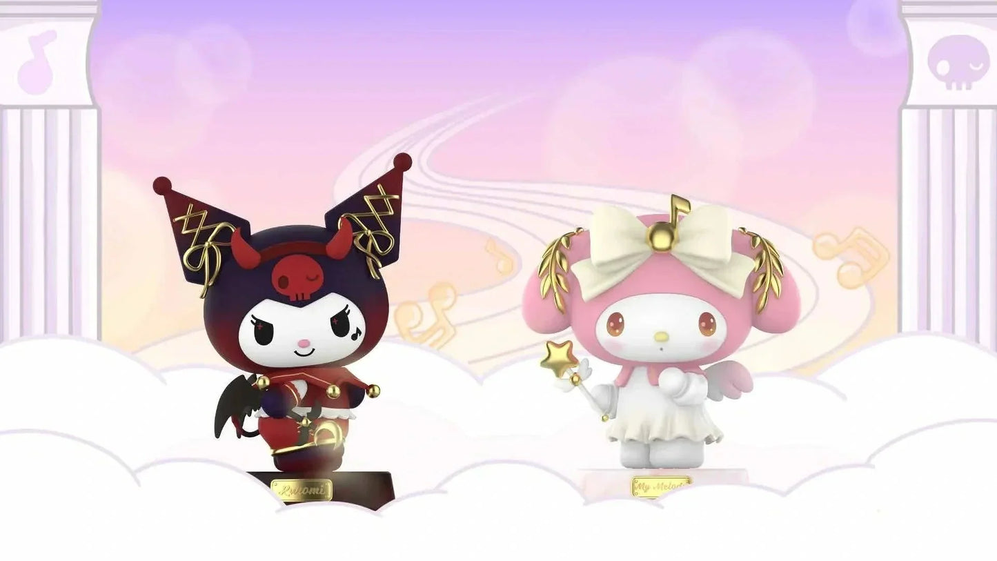 Kuromi Demon and My Melody Angel Figure