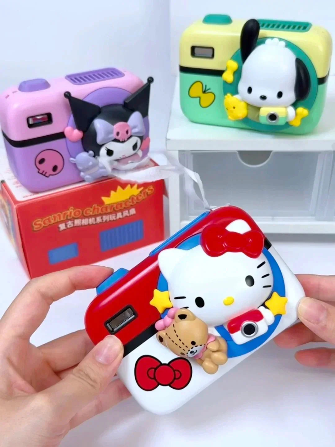 Sanrio Camera-Style Mini Fan Blind Box