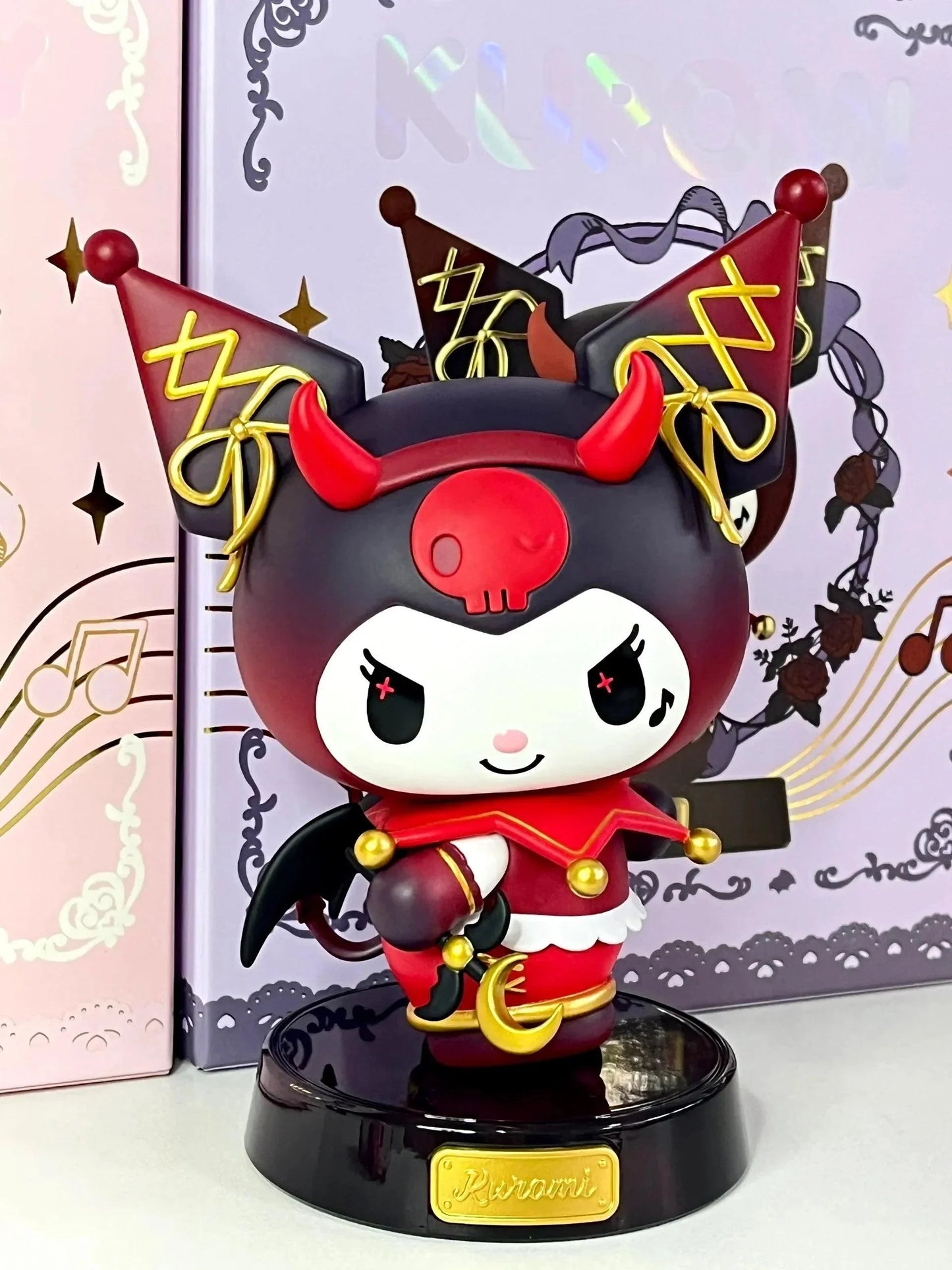 Kuromi Demon and My Melody Angel Figure