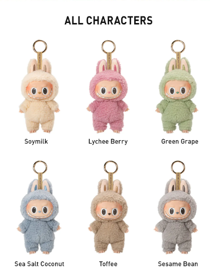 Sesame Bean(Opened Box)- Labubu THE MONSTERS - Exciting Macaron Vinyl Plush
