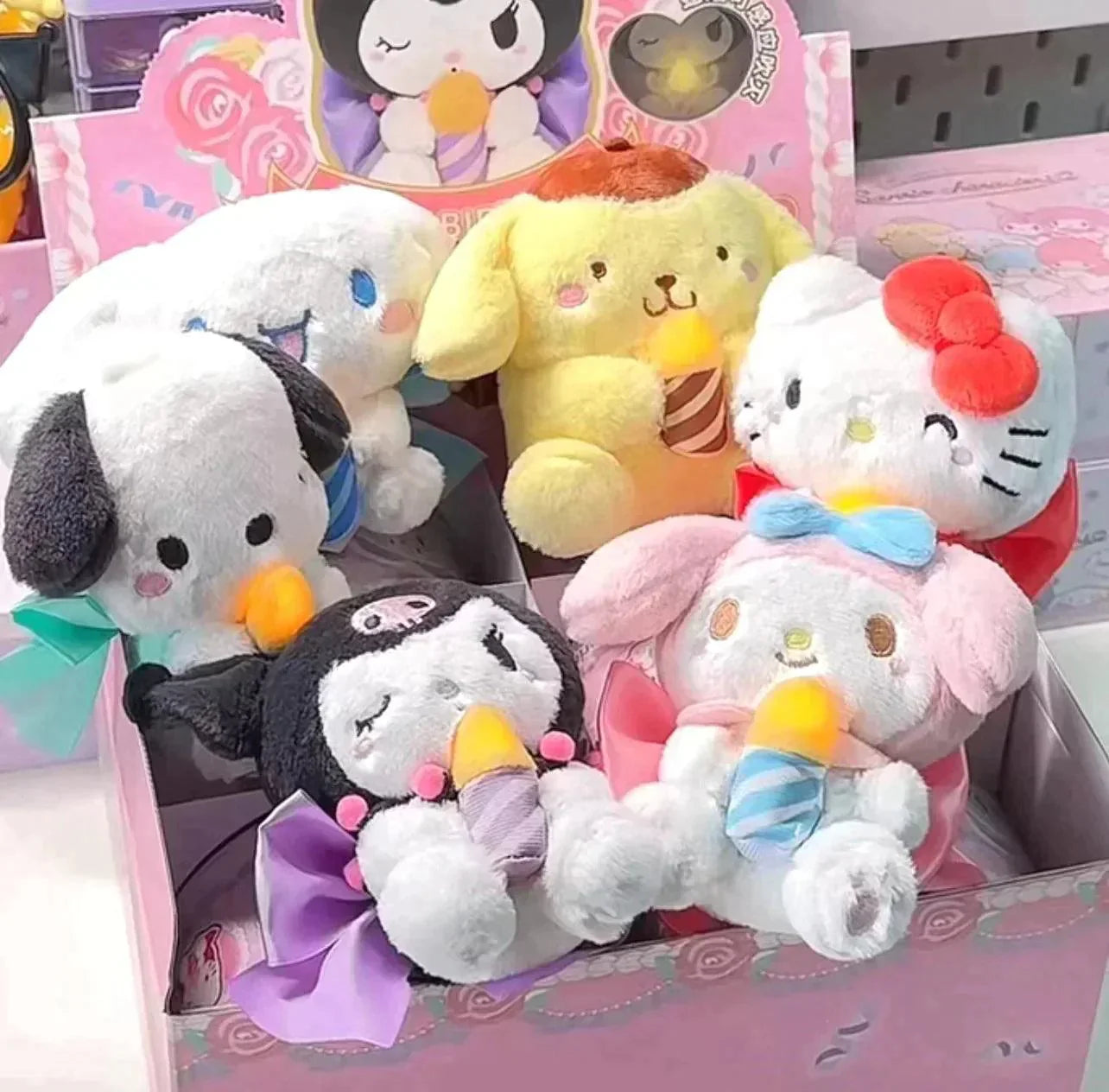 Sanrio Happy Birthday Make a Wish Blind Box with light-up