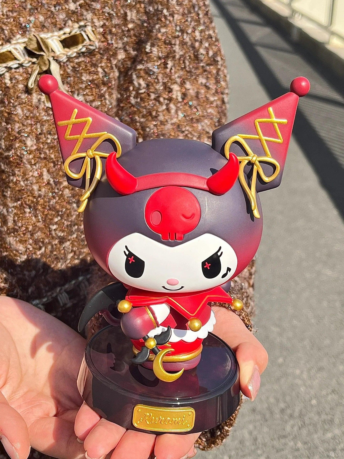 Kuromi Demon and My Melody Angel Figure