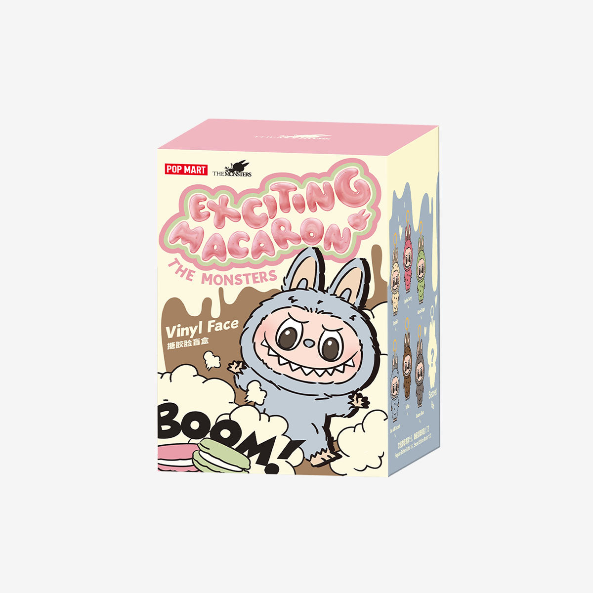 Sesame Bean(Opened Box)- Labubu THE MONSTERS - Exciting Macaron Vinyl Plush