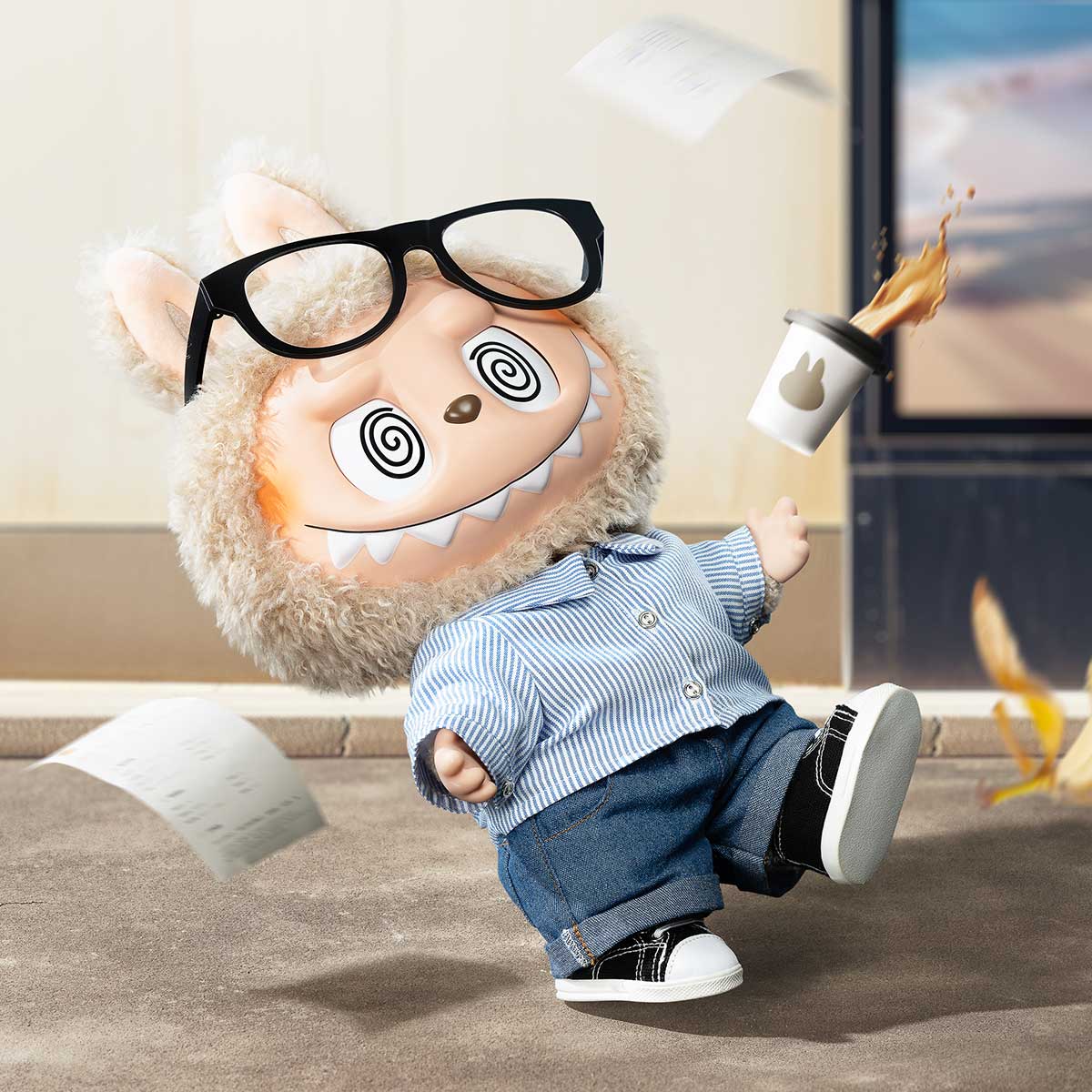 ***Pre-order shipping in 10-14 days***THE MONSTERS - FLIP WITH ME Vinyl Plush Doll