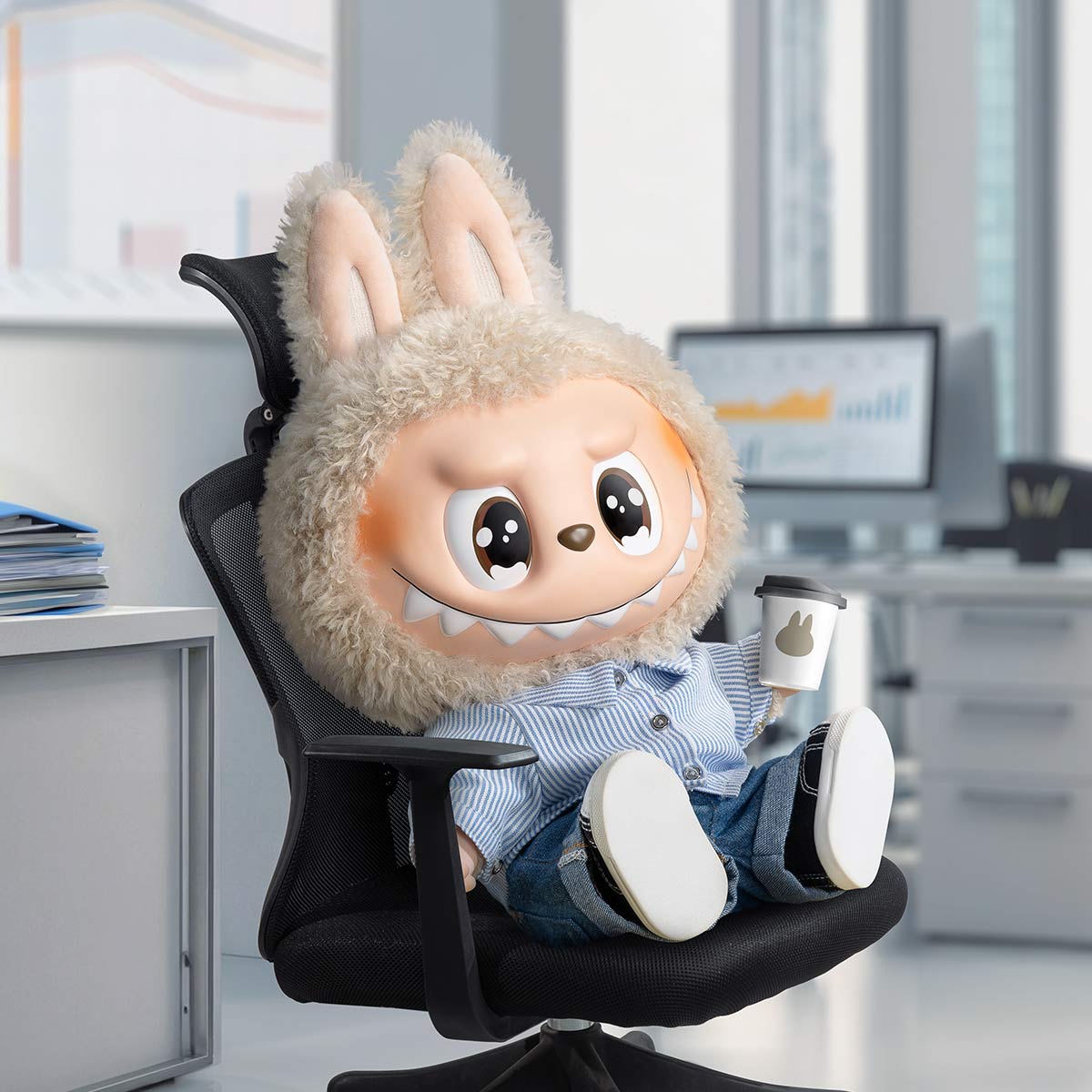 ***Pre-order shipping in 10-14 days***THE MONSTERS - FLIP WITH ME Vinyl Plush Doll
