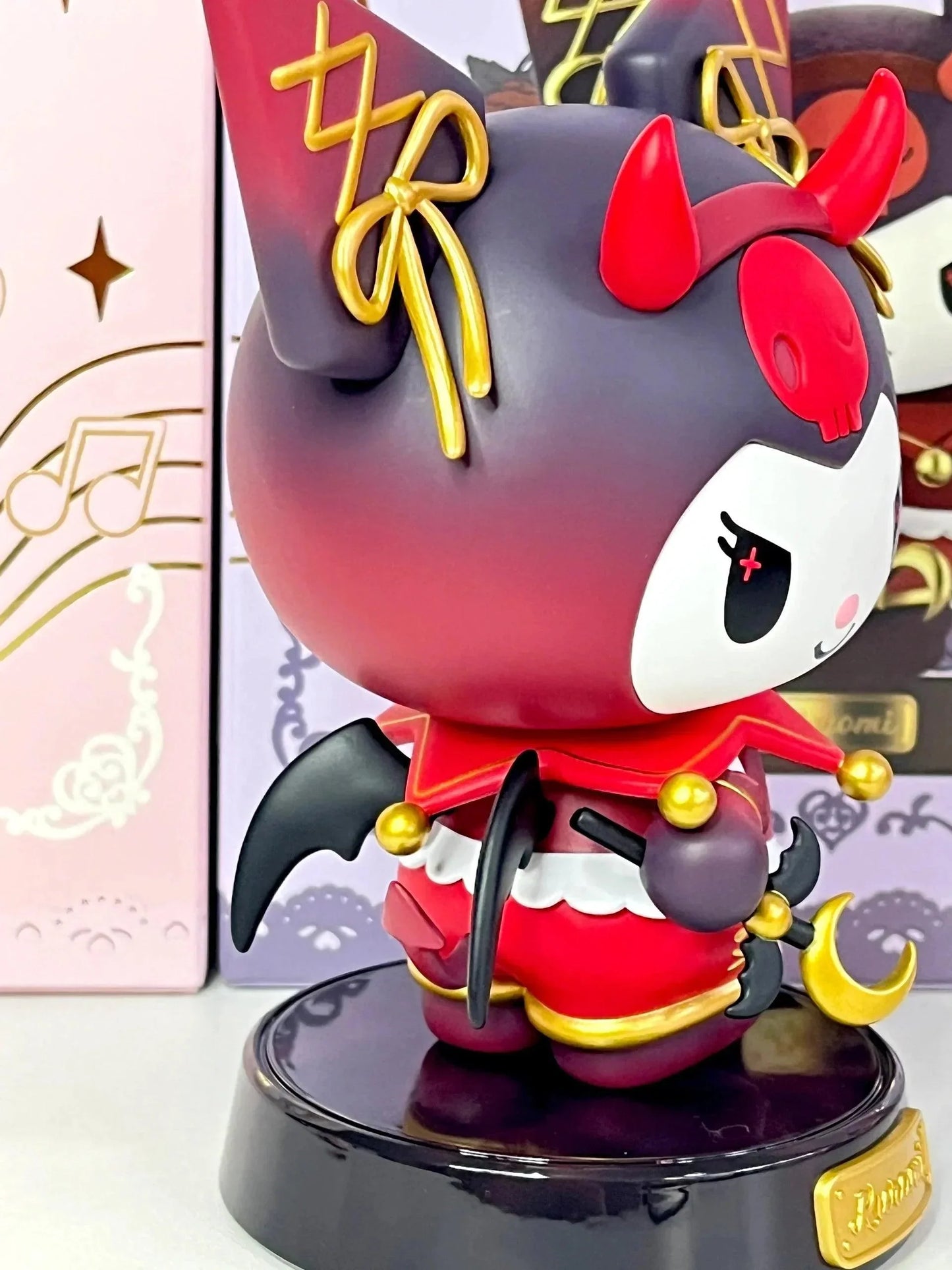 Kuromi Demon and My Melody Angel Figure