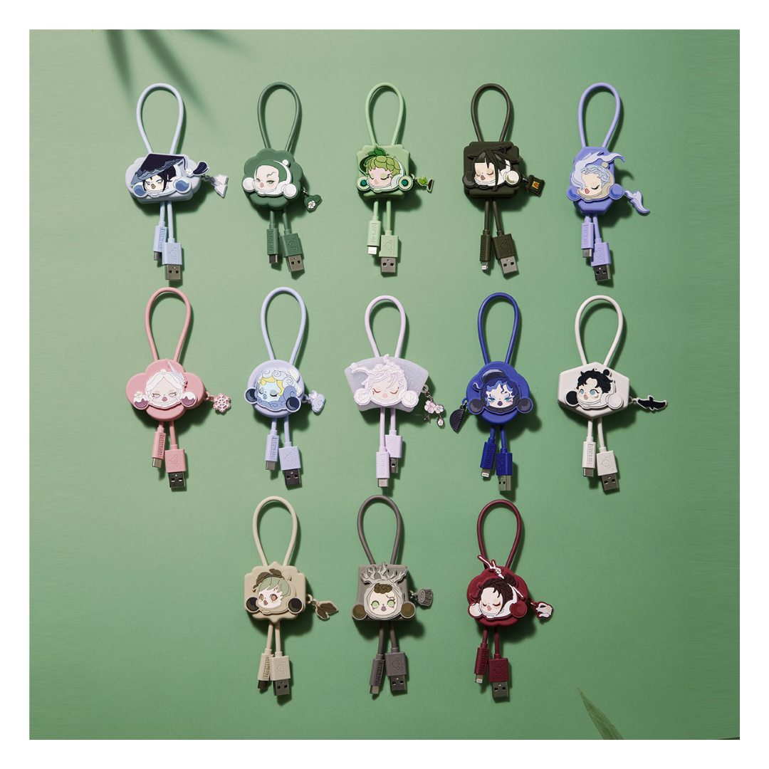 Pop Mart SKULLPANDA The Ink Plum Blossom Series-Cable Line Blind Box (iPhone)