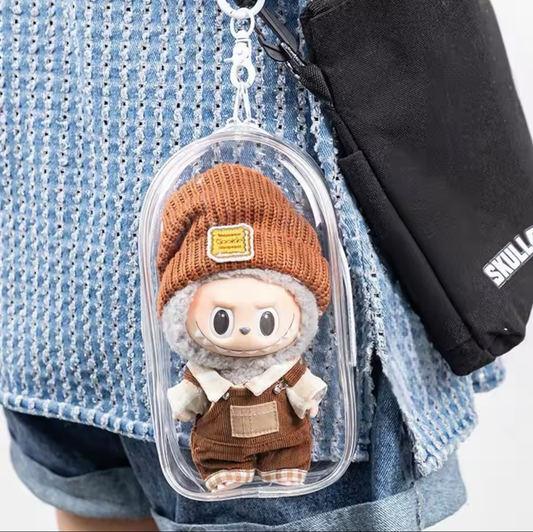 Clear storage case for Labubu/Vinyl Plush Dolls